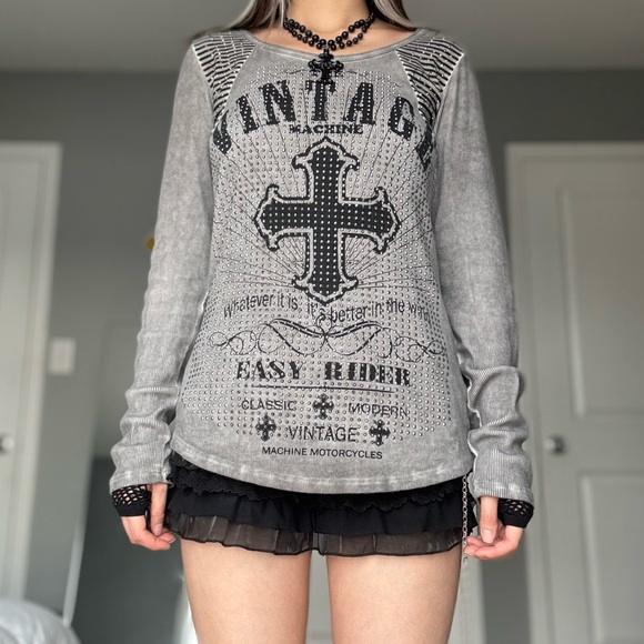 Vintage Rhinestone Top - Picture 5 of 14